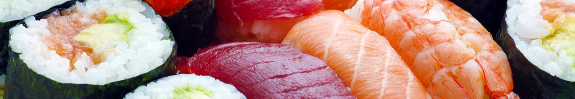 Eating Sushi at Orange Door-Nikko Sushi restaurant in Los Angeles, CA.